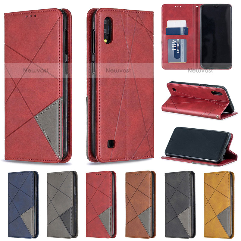 Leather Case Stands Flip Cover Holder B07F for Samsung Galaxy M10