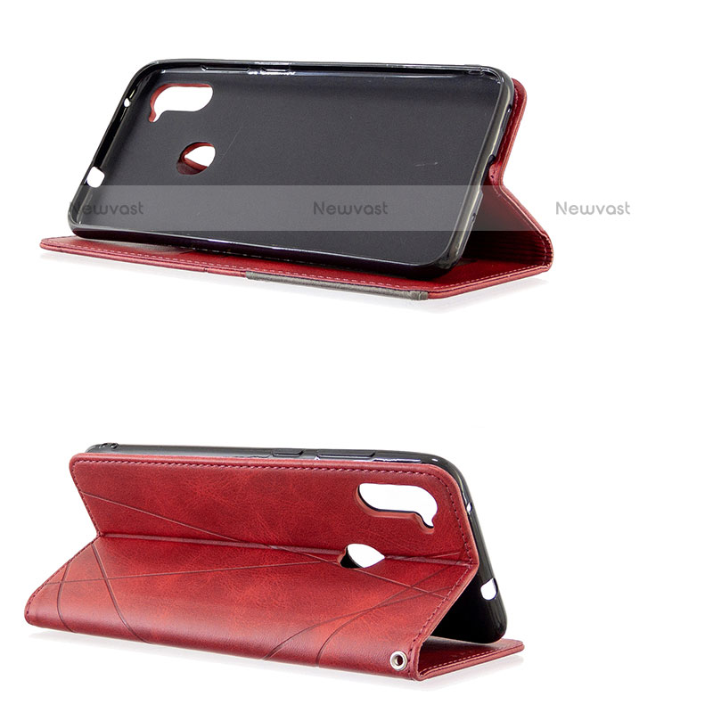 Leather Case Stands Flip Cover Holder B07F for Samsung Galaxy M11