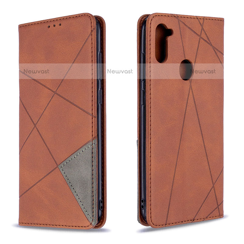 Leather Case Stands Flip Cover Holder B07F for Samsung Galaxy M11