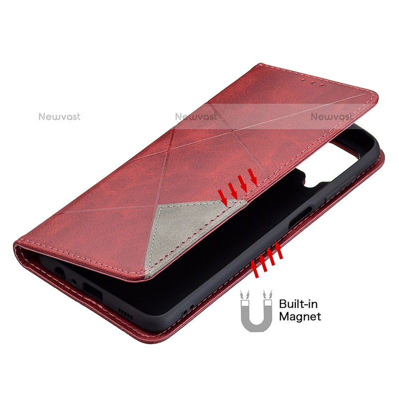 Leather Case Stands Flip Cover Holder B07F for Samsung Galaxy M32 4G