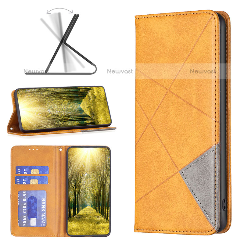 Leather Case Stands Flip Cover Holder B07F for Samsung Galaxy M33 5G