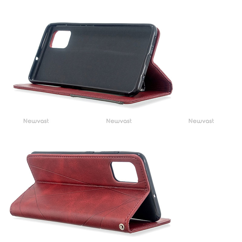 Leather Case Stands Flip Cover Holder B07F for Samsung Galaxy M40S