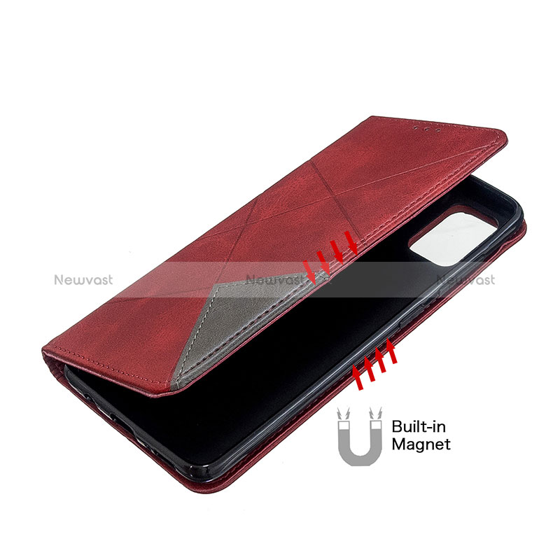 Leather Case Stands Flip Cover Holder B07F for Samsung Galaxy M40S