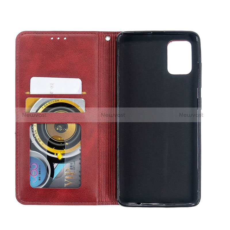 Leather Case Stands Flip Cover Holder B07F for Samsung Galaxy M40S