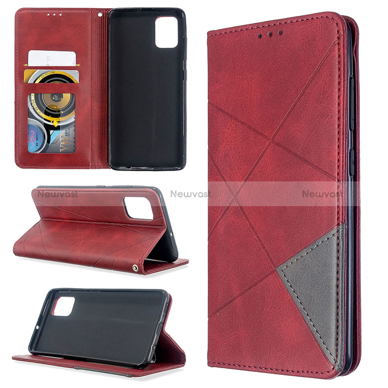 Leather Case Stands Flip Cover Holder B07F for Samsung Galaxy M40S