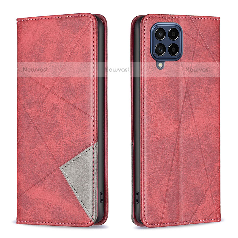 Leather Case Stands Flip Cover Holder B07F for Samsung Galaxy M53 5G