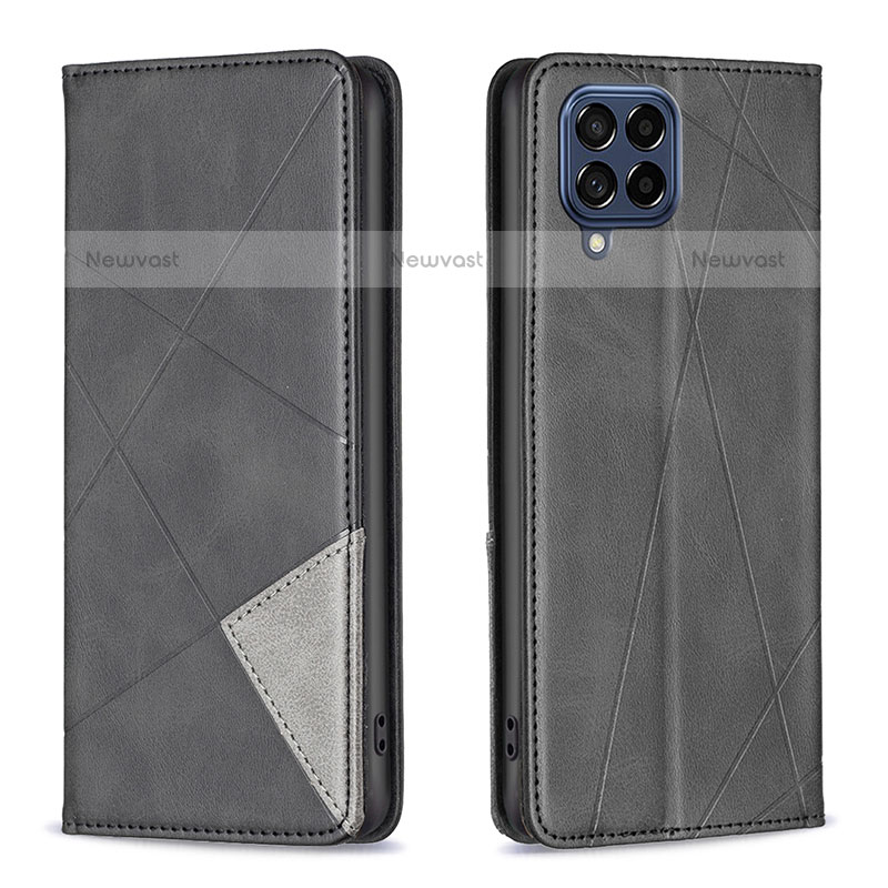 Leather Case Stands Flip Cover Holder B07F for Samsung Galaxy M53 5G