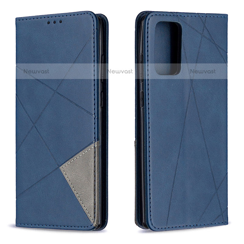 Leather Case Stands Flip Cover Holder B07F for Samsung Galaxy Note 20 5G Blue