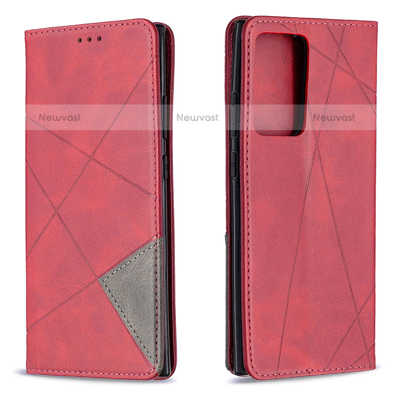 Leather Case Stands Flip Cover Holder B07F for Samsung Galaxy Note 20 Ultra 5G Red