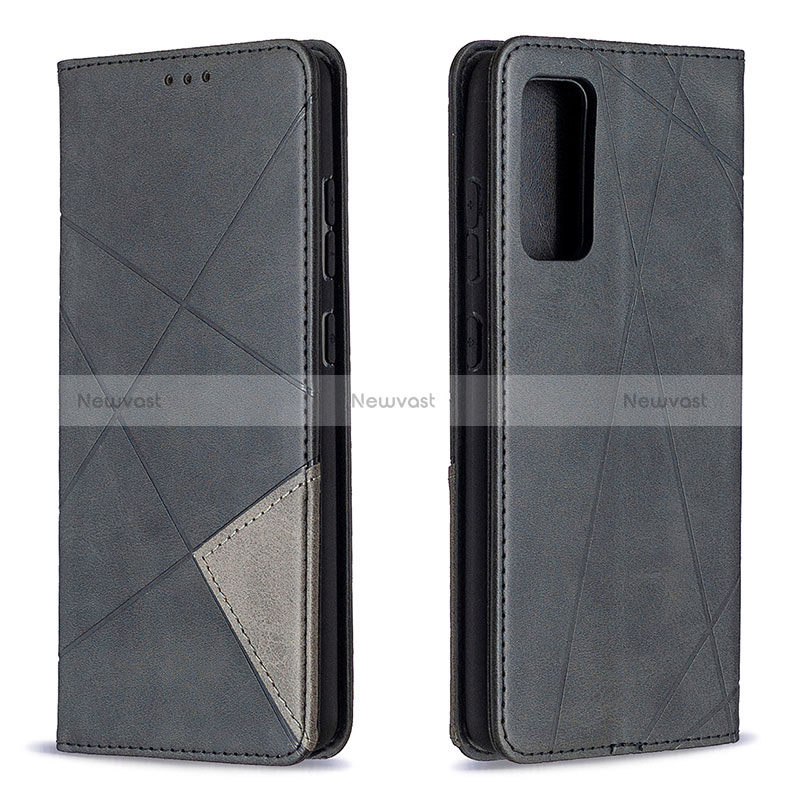 Leather Case Stands Flip Cover Holder B07F for Samsung Galaxy S20 FE 4G Black