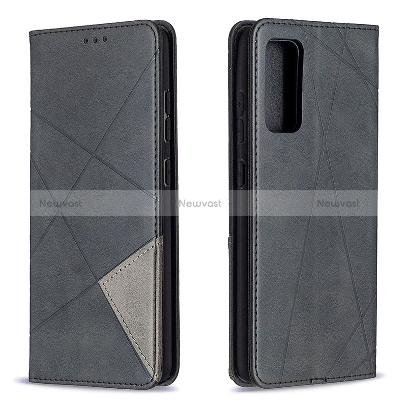 Leather Case Stands Flip Cover Holder B07F for Samsung Galaxy S20 FE 5G Black