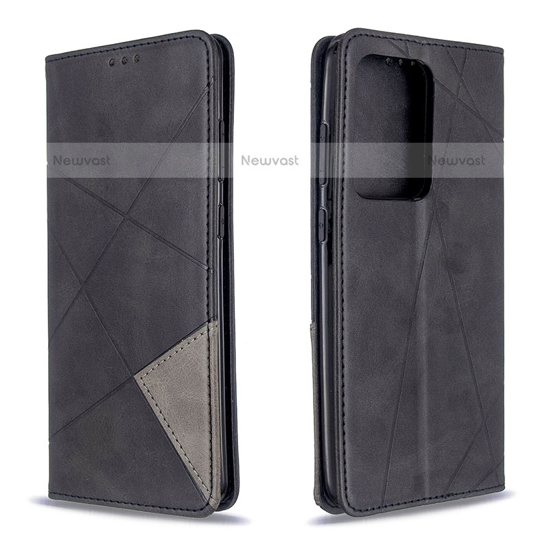 Leather Case Stands Flip Cover Holder B07F for Samsung Galaxy S20 Plus Black