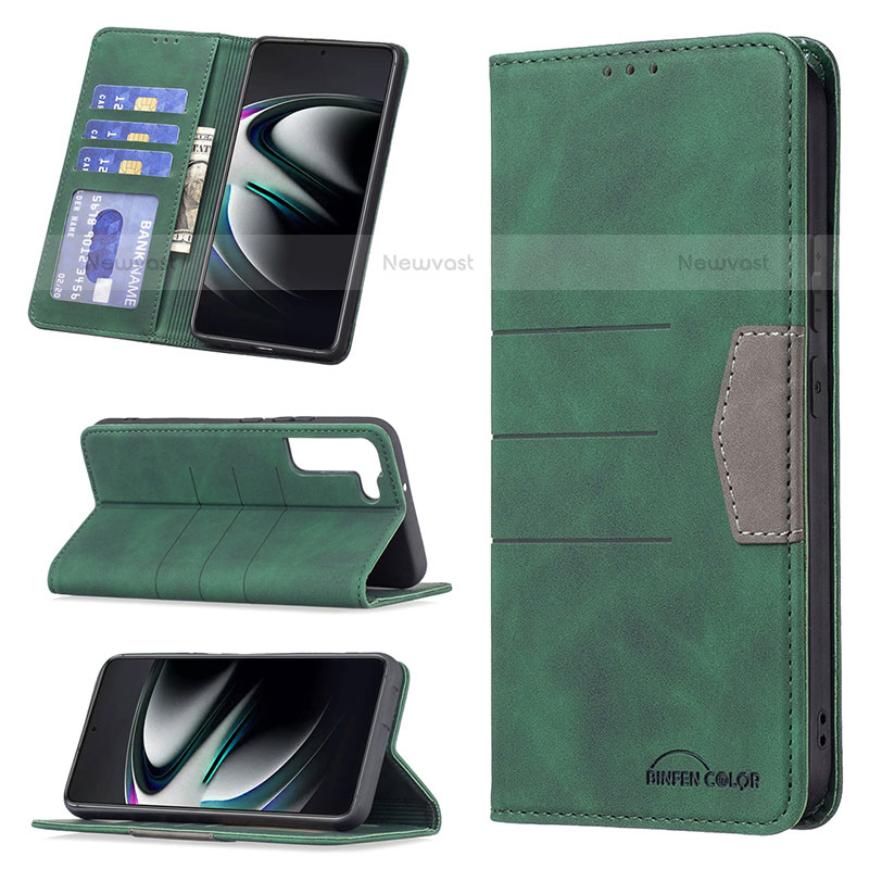 Leather Case Stands Flip Cover Holder B07F for Samsung Galaxy S21 FE 5G