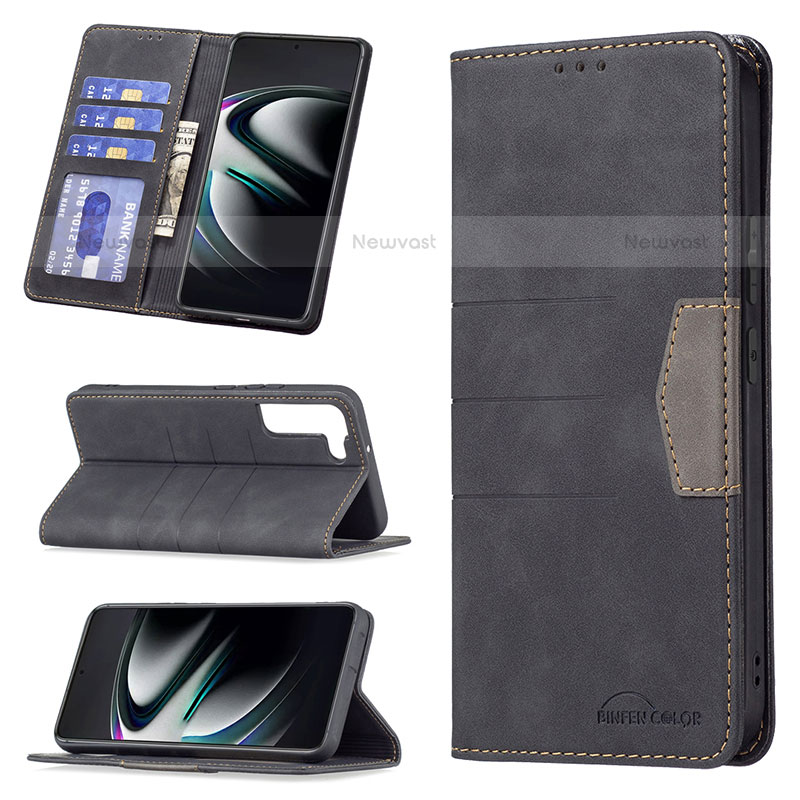 Leather Case Stands Flip Cover Holder B07F for Samsung Galaxy S21 FE 5G