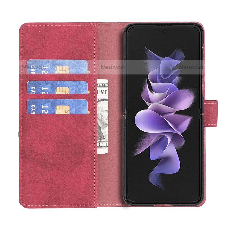 Leather Case Stands Flip Cover Holder B07F for Samsung Galaxy Z Fold3 5G