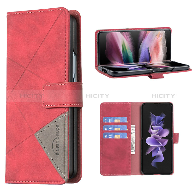 Leather Case Stands Flip Cover Holder B07F for Samsung Galaxy Z Fold4 5G