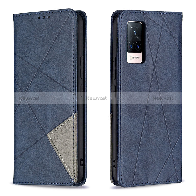 Leather Case Stands Flip Cover Holder B07F for Vivo V21 5G