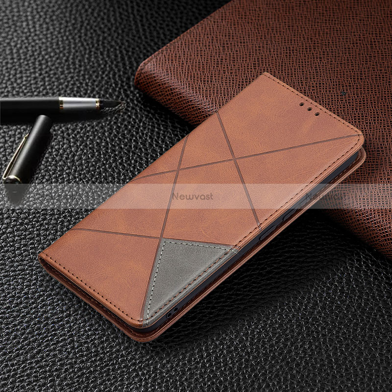 Leather Case Stands Flip Cover Holder B07F for Vivo V21 5G