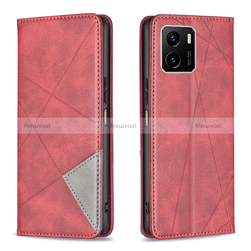 Leather Case Stands Flip Cover Holder B07F for Vivo Y01