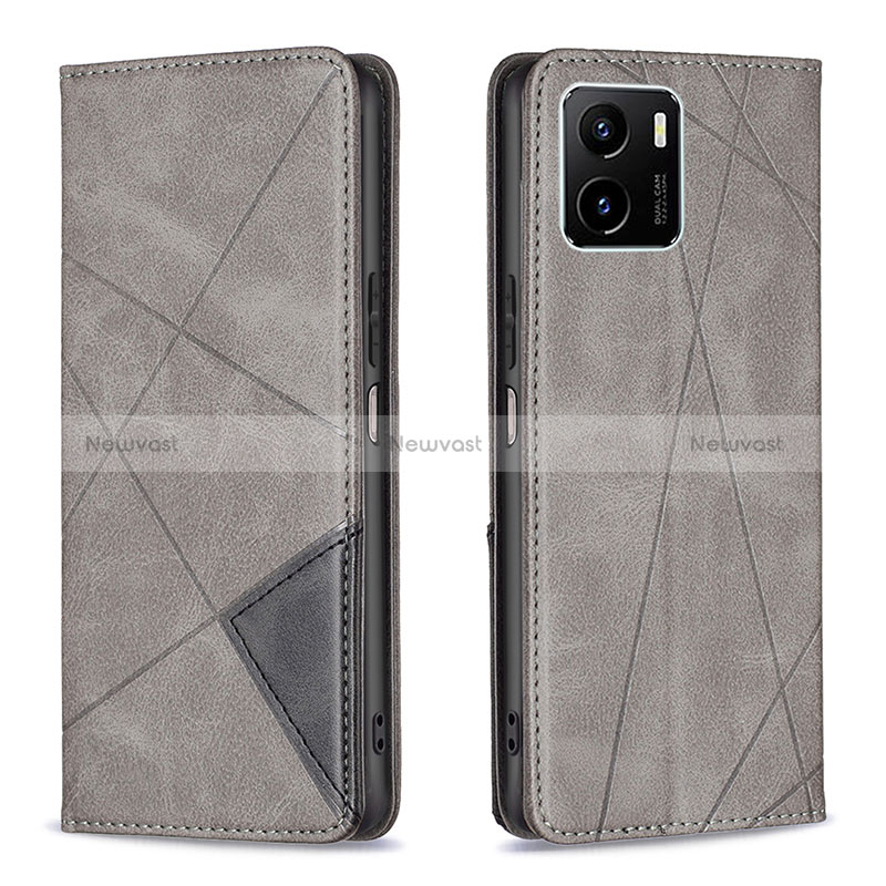 Leather Case Stands Flip Cover Holder B07F for Vivo Y10