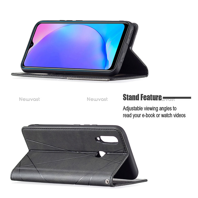 Leather Case Stands Flip Cover Holder B07F for Vivo Y11