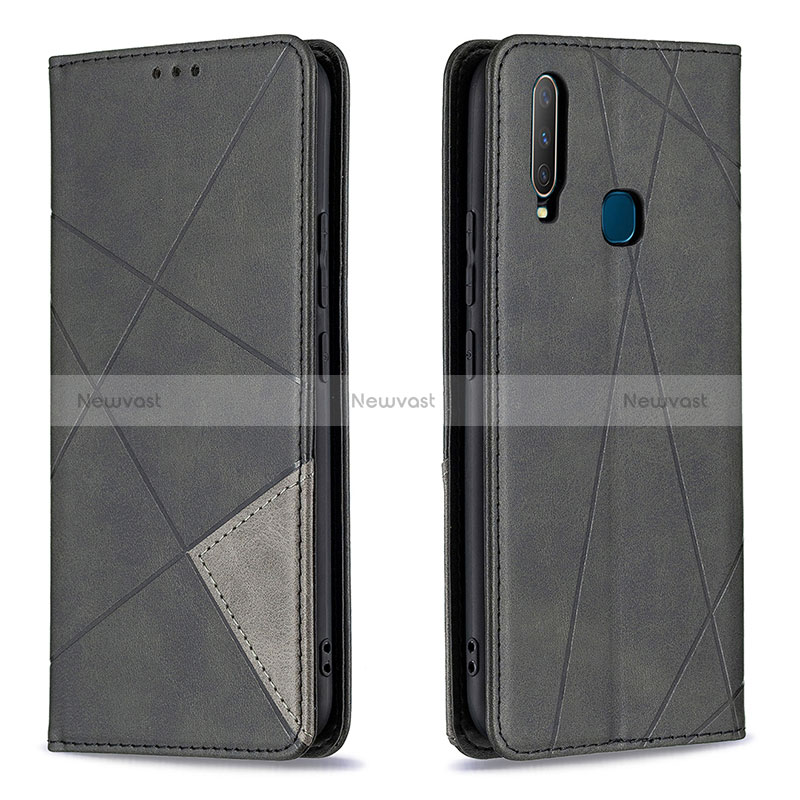 Leather Case Stands Flip Cover Holder B07F for Vivo Y11