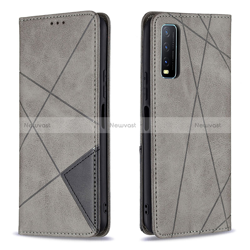 Leather Case Stands Flip Cover Holder B07F for Vivo Y12A