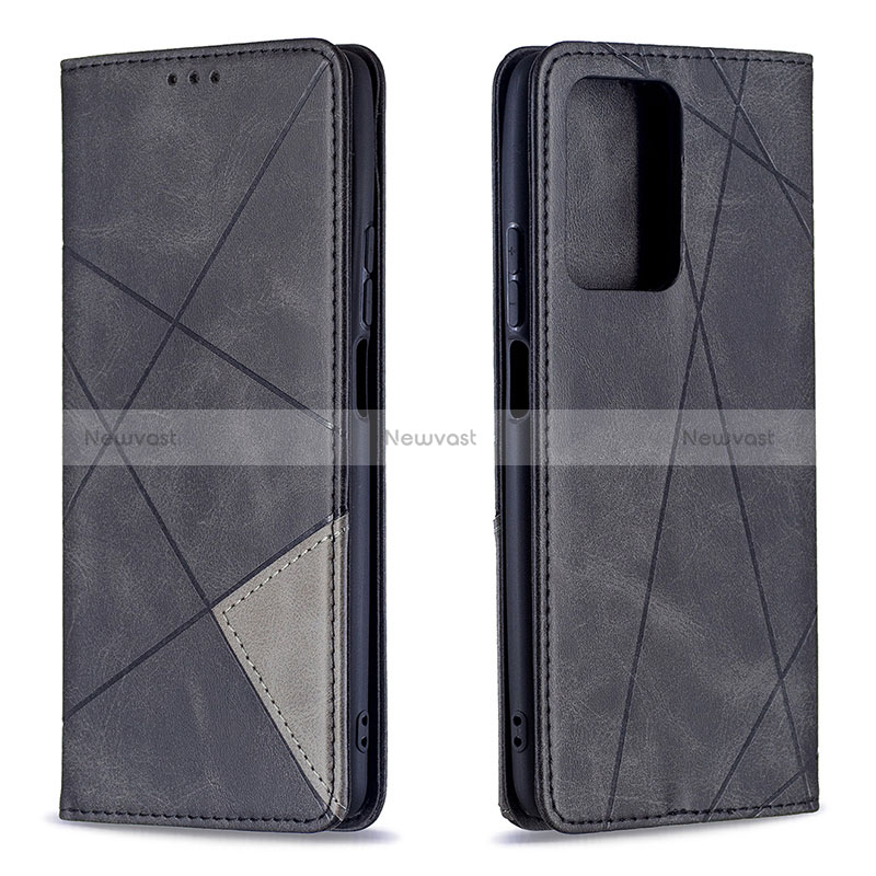 Leather Case Stands Flip Cover Holder B07F for Xiaomi Mi 11T Pro 5G Black