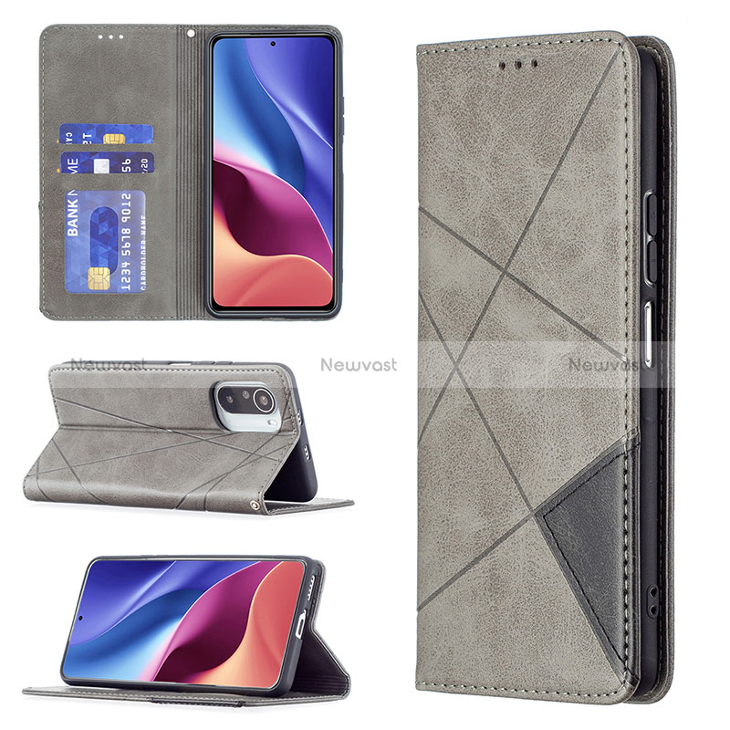 Leather Case Stands Flip Cover Holder B07F for Xiaomi Mi 11X Pro 5G