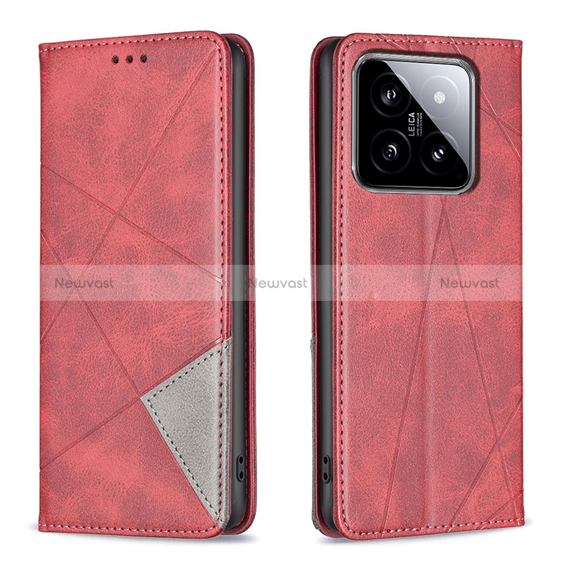 Leather Case Stands Flip Cover Holder B07F for Xiaomi Mi 14 5G