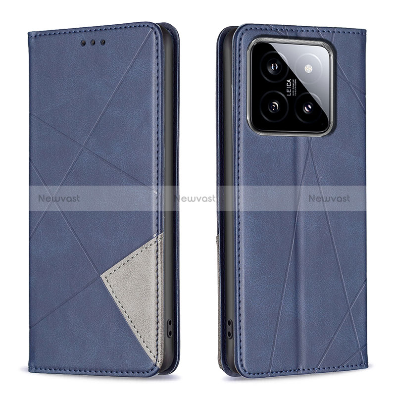 Leather Case Stands Flip Cover Holder B07F for Xiaomi Mi 14 Pro 5G