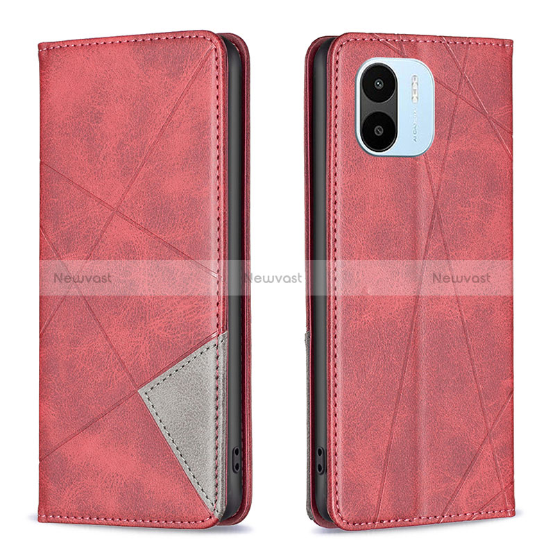 Leather Case Stands Flip Cover Holder B07F for Xiaomi Poco C50