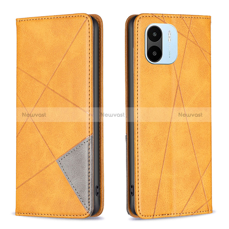 Leather Case Stands Flip Cover Holder B07F for Xiaomi Poco C50