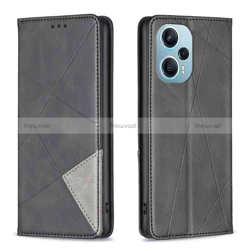 Leather Case Stands Flip Cover Holder B07F for Xiaomi Poco F5 5G