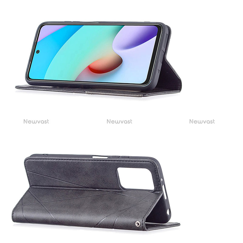 Leather Case Stands Flip Cover Holder B07F for Xiaomi Redmi 10 (2022)