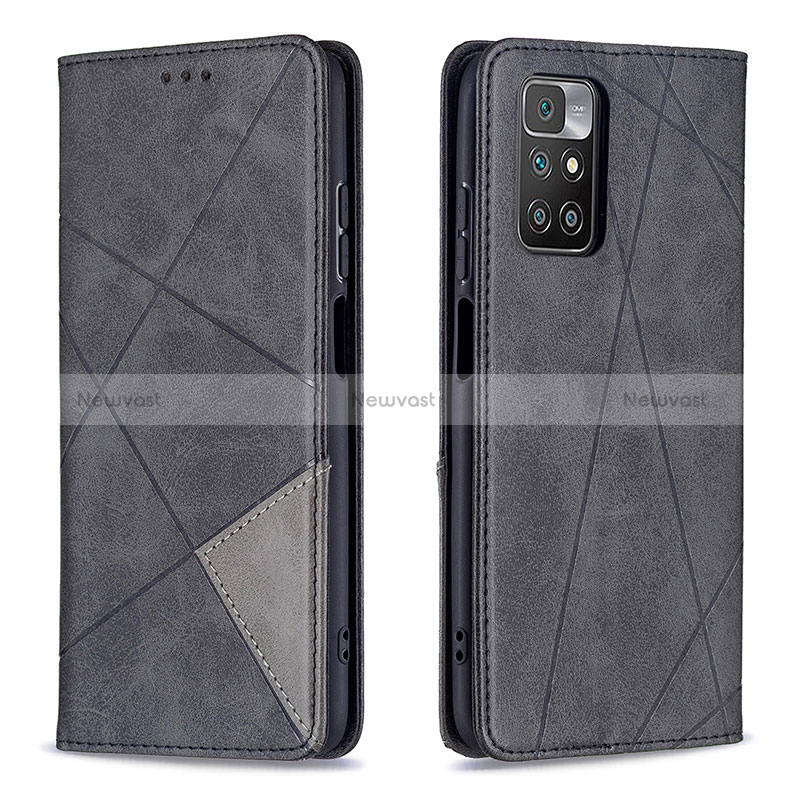 Leather Case Stands Flip Cover Holder B07F for Xiaomi Redmi 10 (2022)