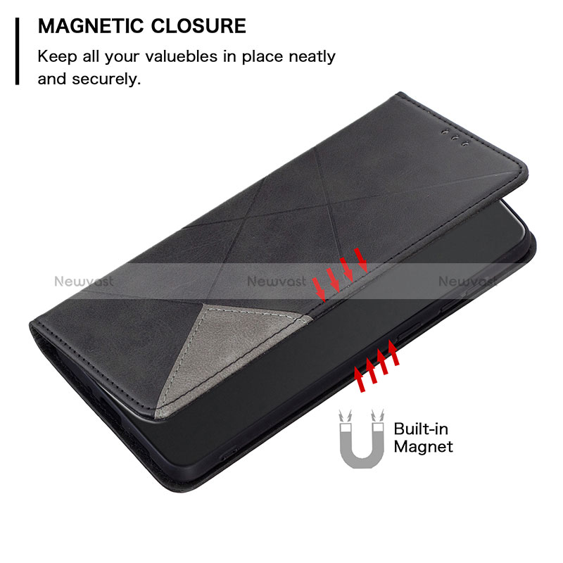 Leather Case Stands Flip Cover Holder B07F for Xiaomi Redmi 11A 4G
