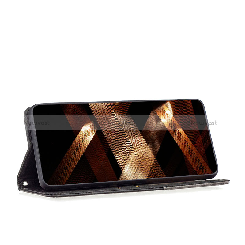 Leather Case Stands Flip Cover Holder B07F for Xiaomi Redmi 12 4G