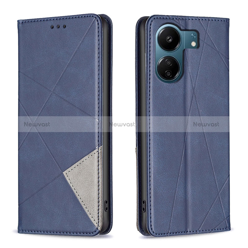 Leather Case Stands Flip Cover Holder B07F for Xiaomi Redmi 13C