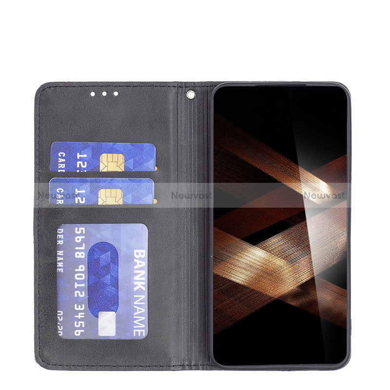 Leather Case Stands Flip Cover Holder B07F for Xiaomi Redmi 13C