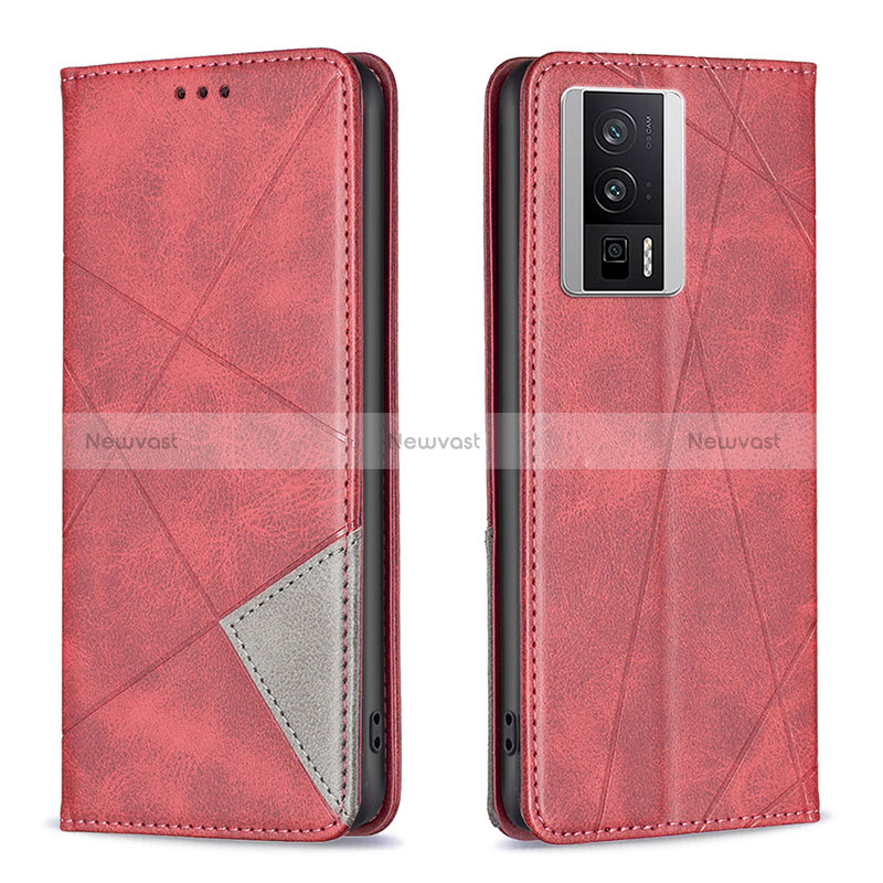 Leather Case Stands Flip Cover Holder B07F for Xiaomi Redmi K60 Pro 5G