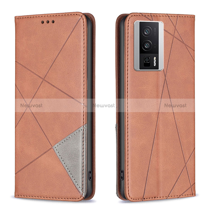 Leather Case Stands Flip Cover Holder B07F for Xiaomi Redmi K60 Pro 5G