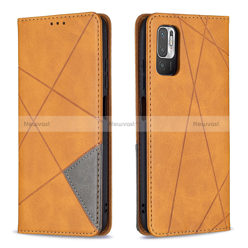 Leather Case Stands Flip Cover Holder B07F for Xiaomi Redmi Note 10 5G