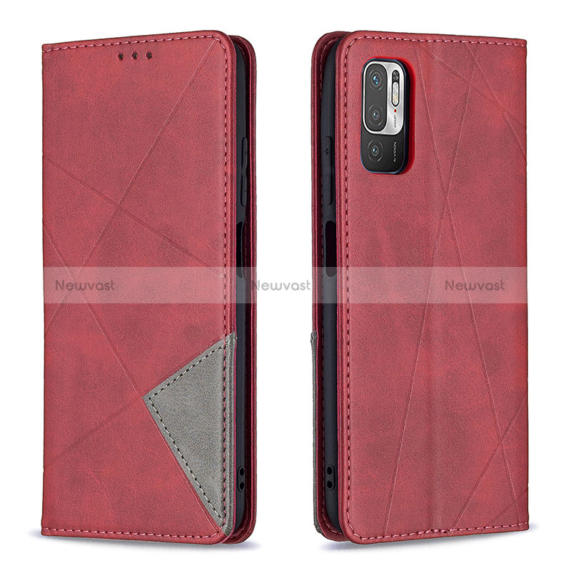 Leather Case Stands Flip Cover Holder B07F for Xiaomi Redmi Note 10 5G