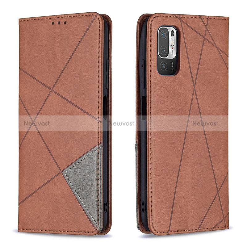 Leather Case Stands Flip Cover Holder B07F for Xiaomi Redmi Note 10 5G