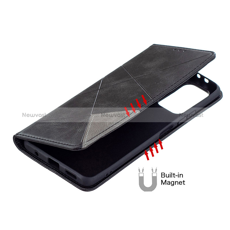 Leather Case Stands Flip Cover Holder B07F for Xiaomi Redmi Note 10 Pro Max