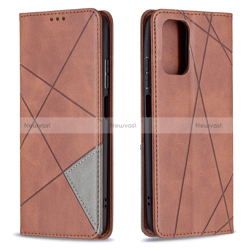 Leather Case Stands Flip Cover Holder B07F for Xiaomi Redmi Note 10S 4G