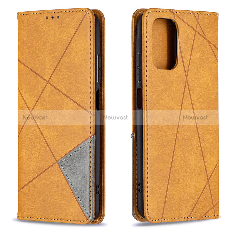 Leather Case Stands Flip Cover Holder B07F for Xiaomi Redmi Note 10S 4G