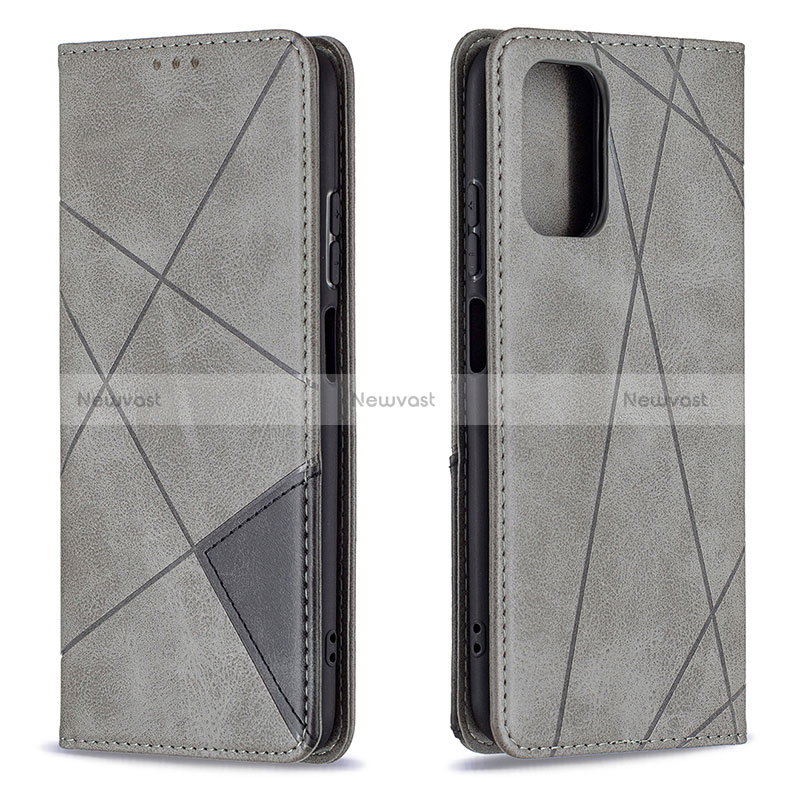 Leather Case Stands Flip Cover Holder B07F for Xiaomi Redmi Note 10S 4G