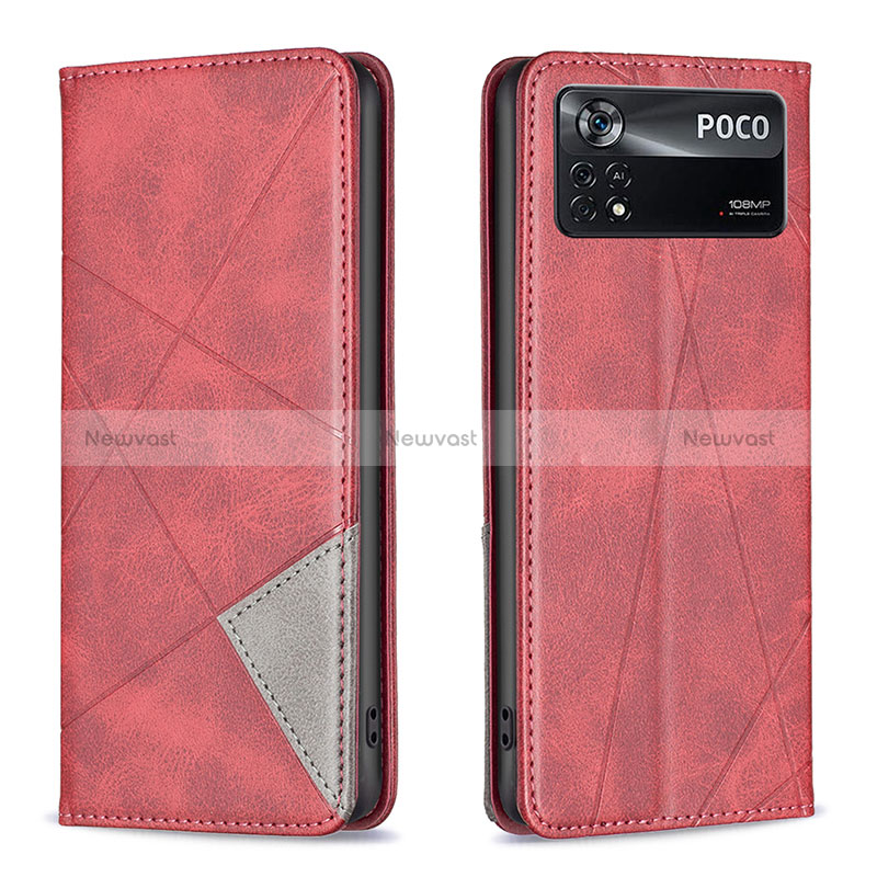 Leather Case Stands Flip Cover Holder B07F for Xiaomi Redmi Note 11E Pro 5G